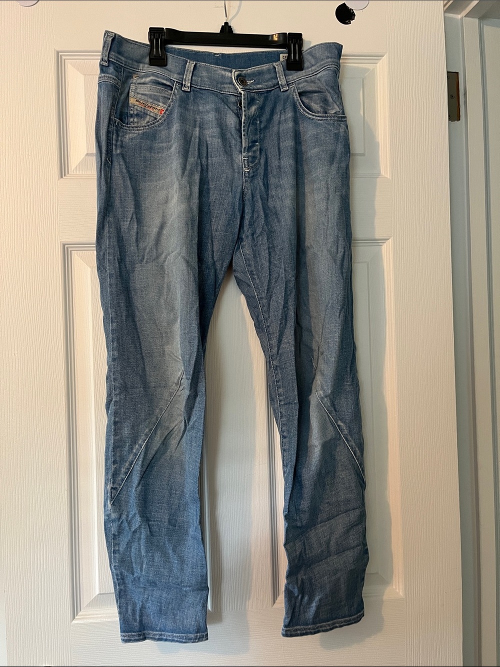 Women’s Diesel Straight Leg Light Blue Denim Jeans